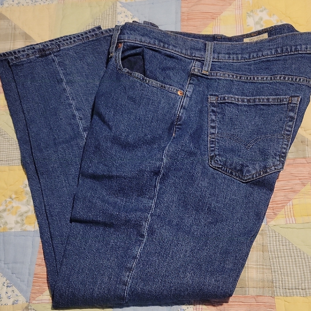 Levi's Blue Straight Leg Jeans Classic Denim